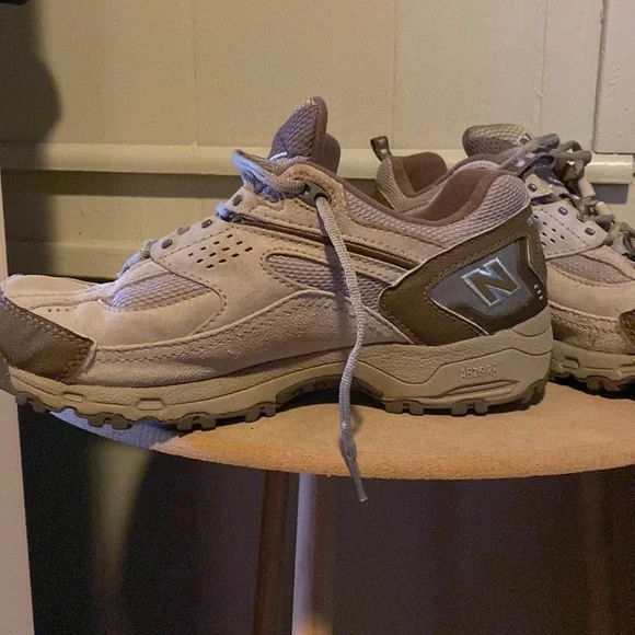 New Balance Shoes New Balance 643 Tan Brown With Blue Stitch